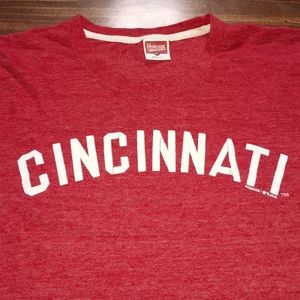 HOMAGE Red Cincinnati Short Sleeve Tee